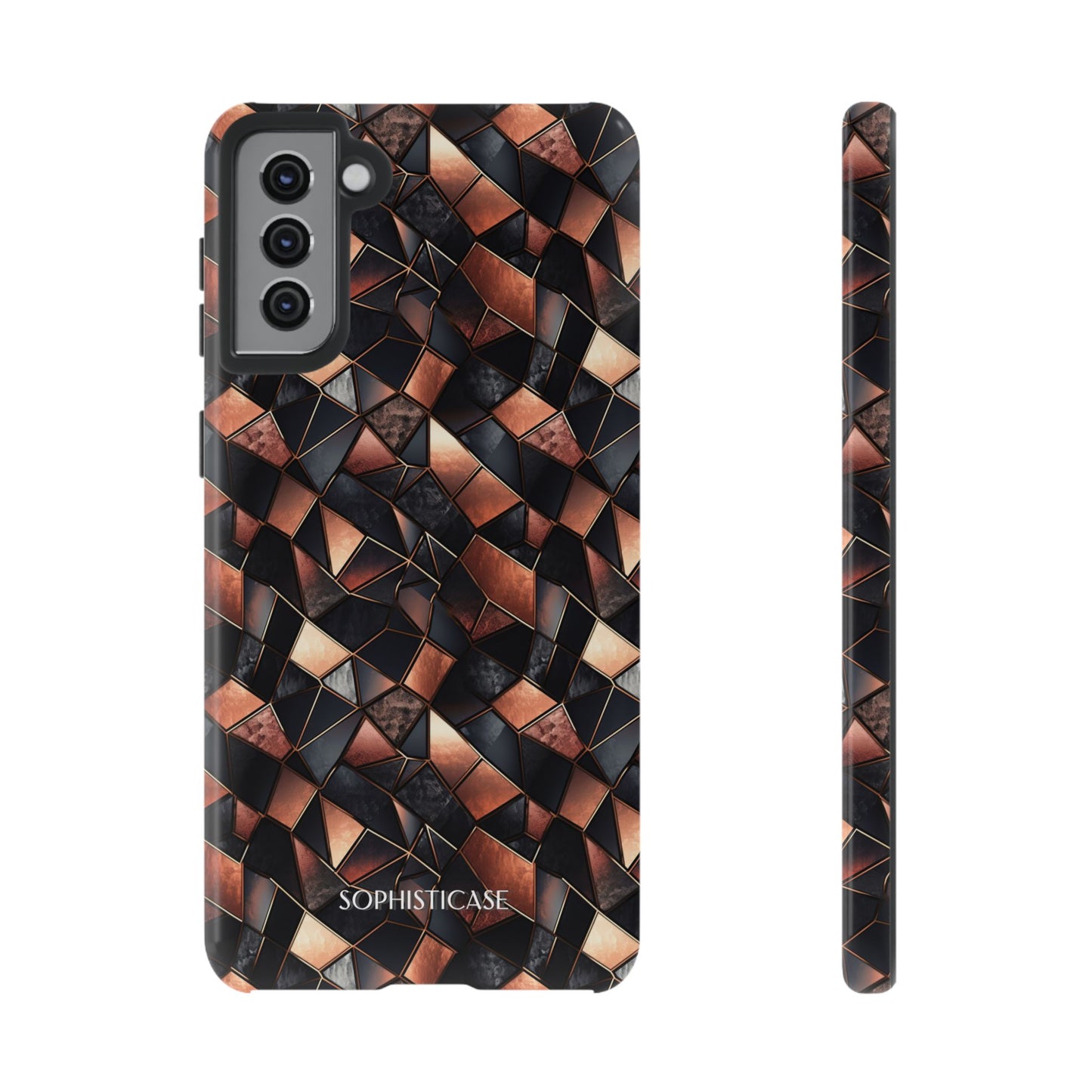 Rose' Runway in Noir Mosaic - Tough Phone Case