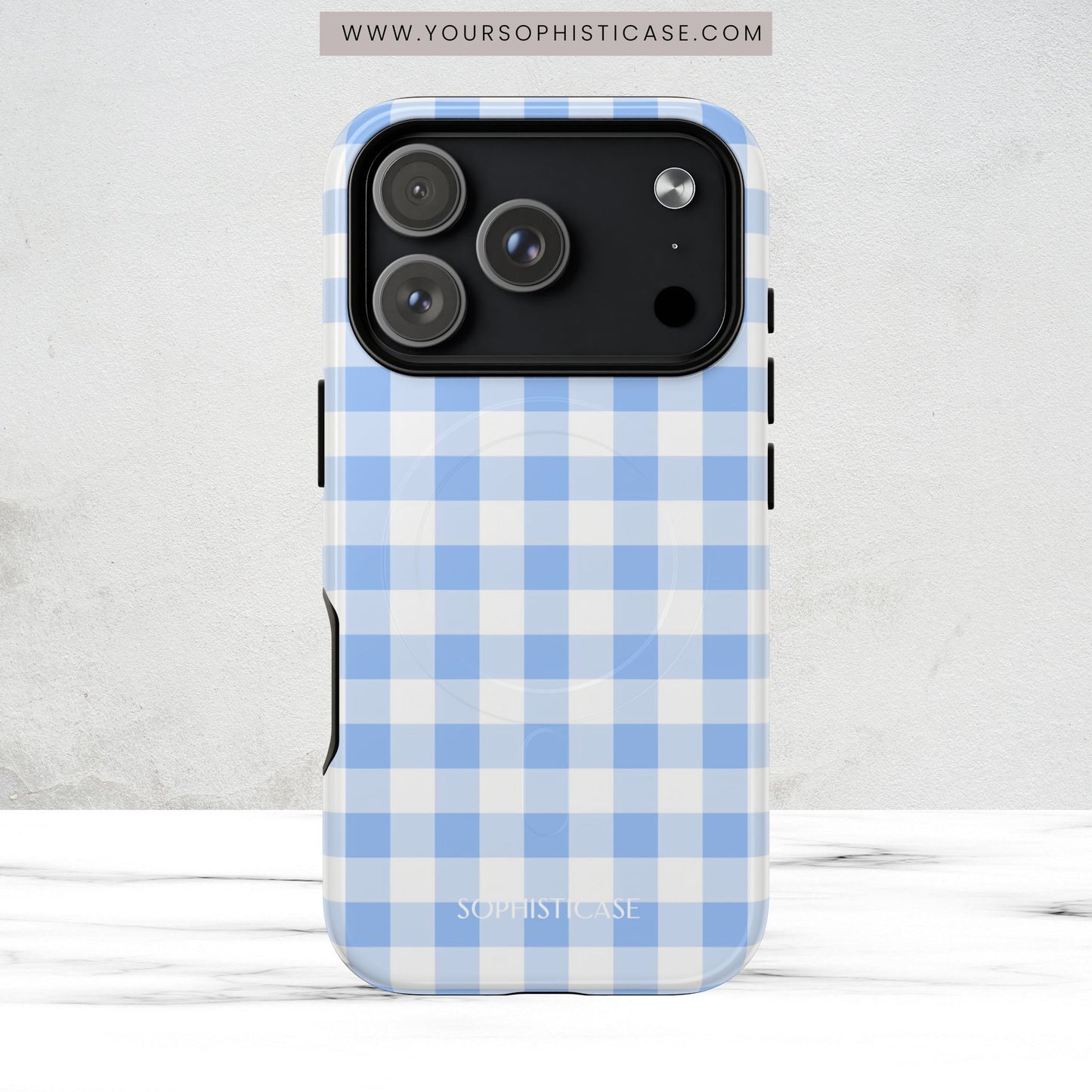 Gingham in Blue - Magsafe Case