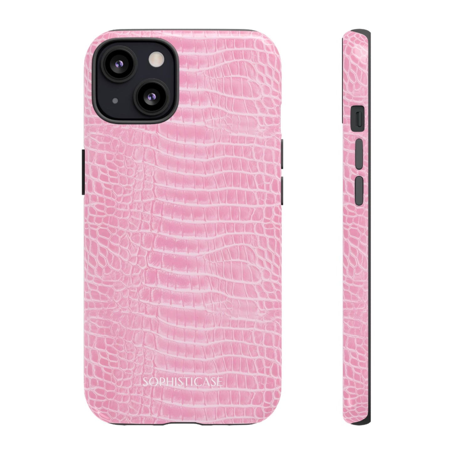 Luxe Leather in Pink - iPhone Case