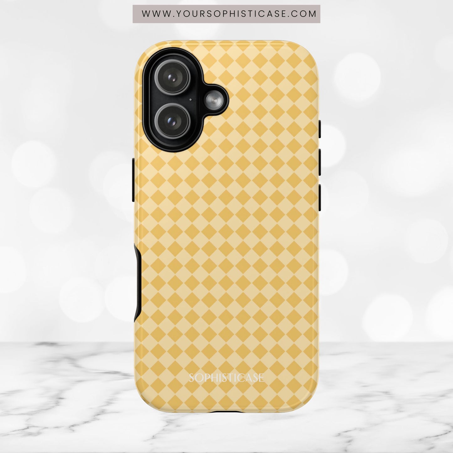 Diamond Diva in Mustard - iPhone Case