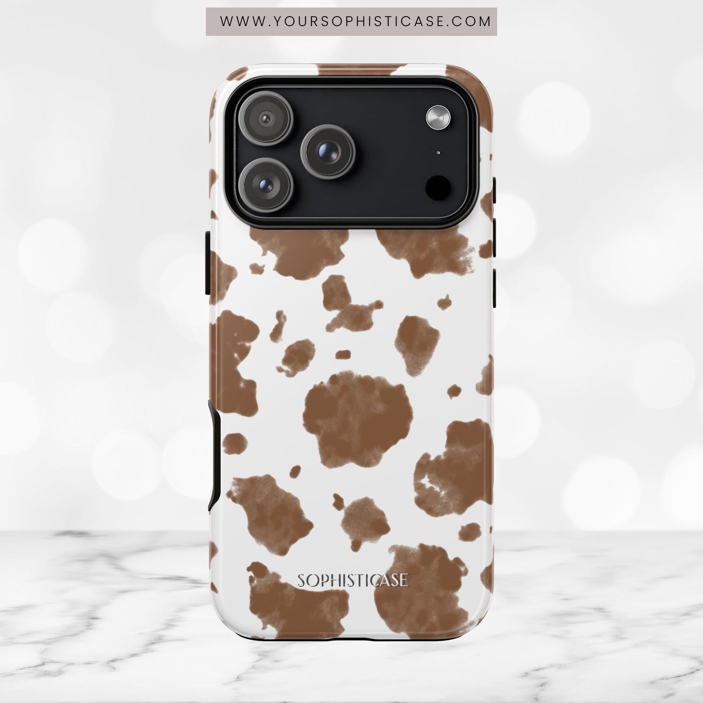 Holy Cow in Brown - iPhone Case
