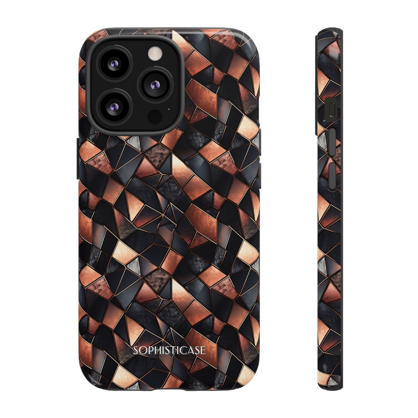 Rose' Runway in Noir Mosaic - Tough Phone Case