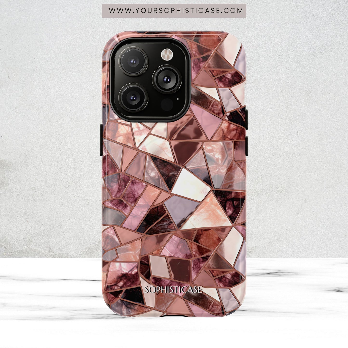 Rose' Runway in Merlot Mosaic - Magsafe Case
