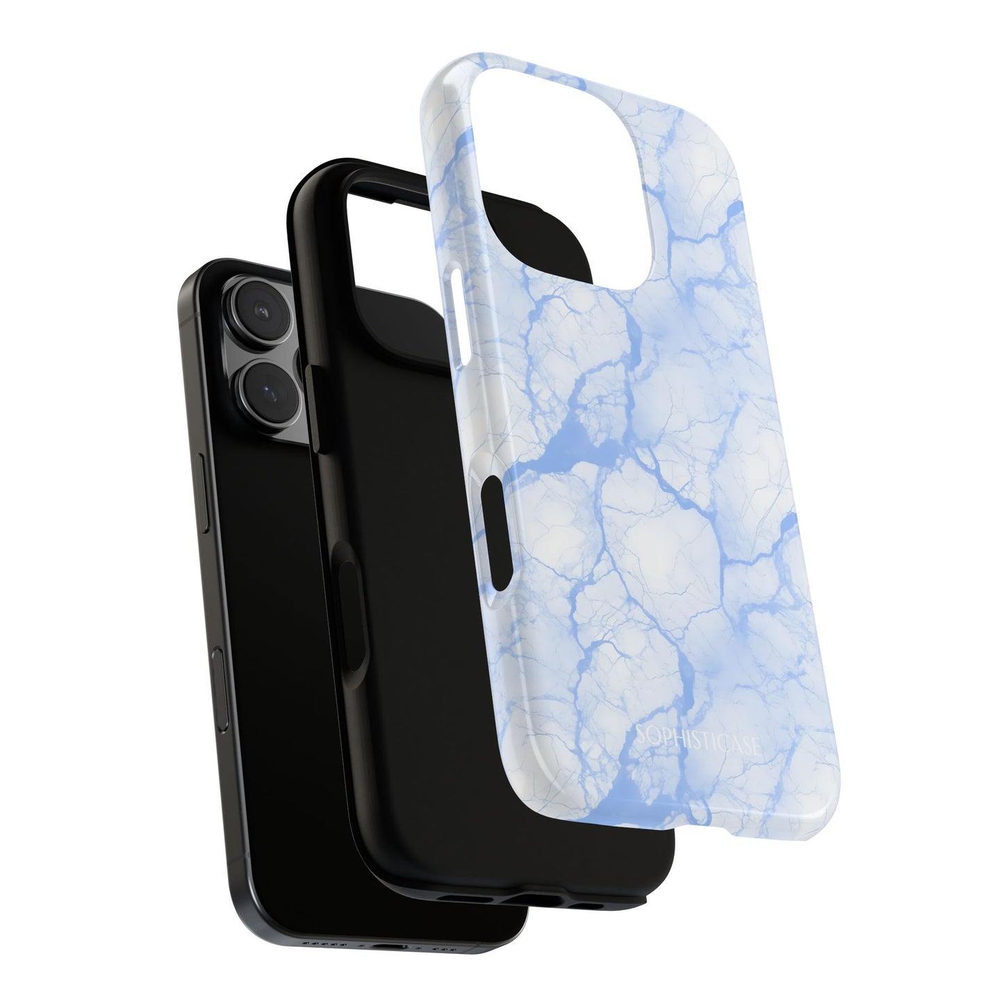 Marble Opulence in Blue - iPhone Case