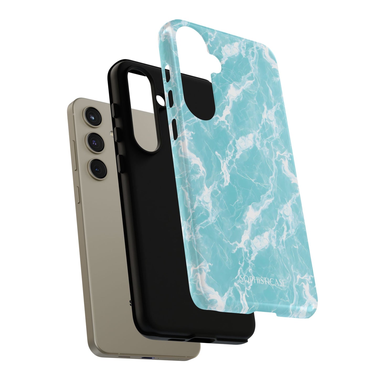Marble Crush in Aqua - Tough Phone Case