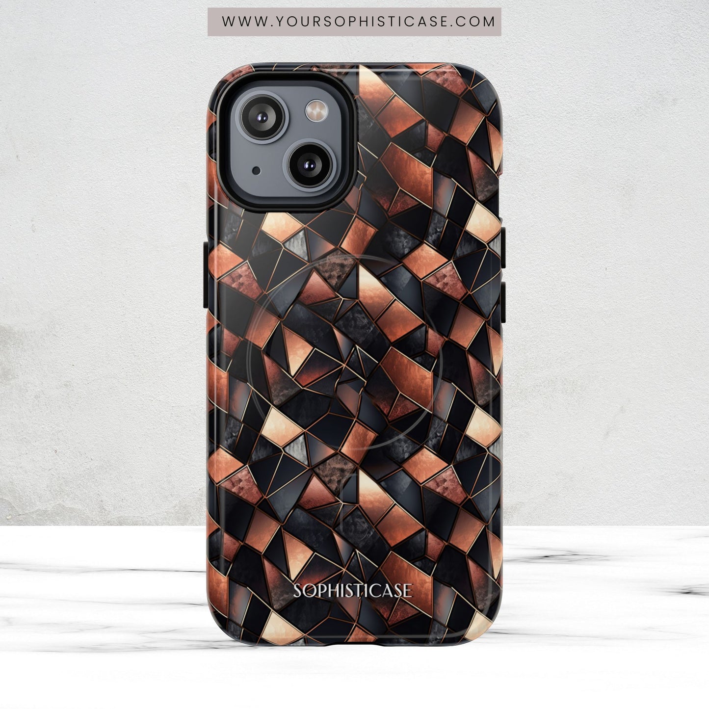 Rose' Runway in Noir Mosaic - Magsafe Case
