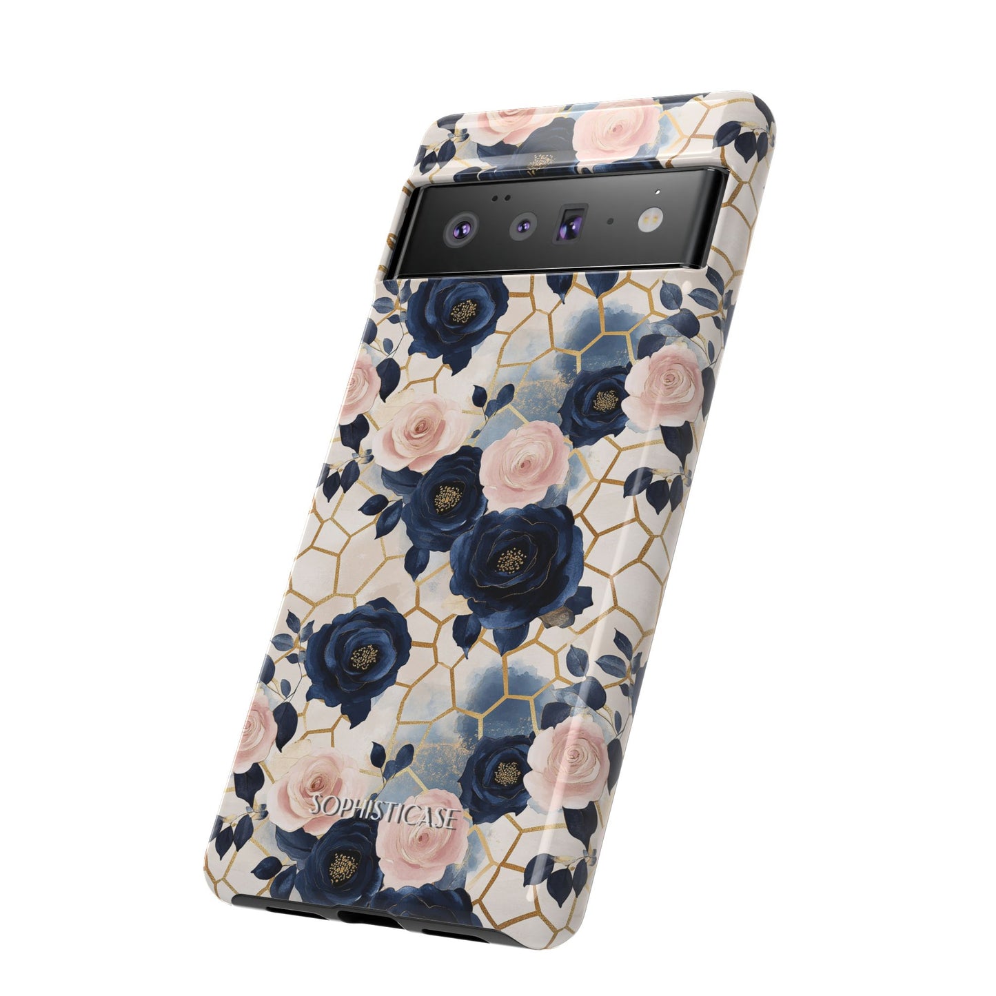 Royal Floral in Navy Hive - Tough Phone Case