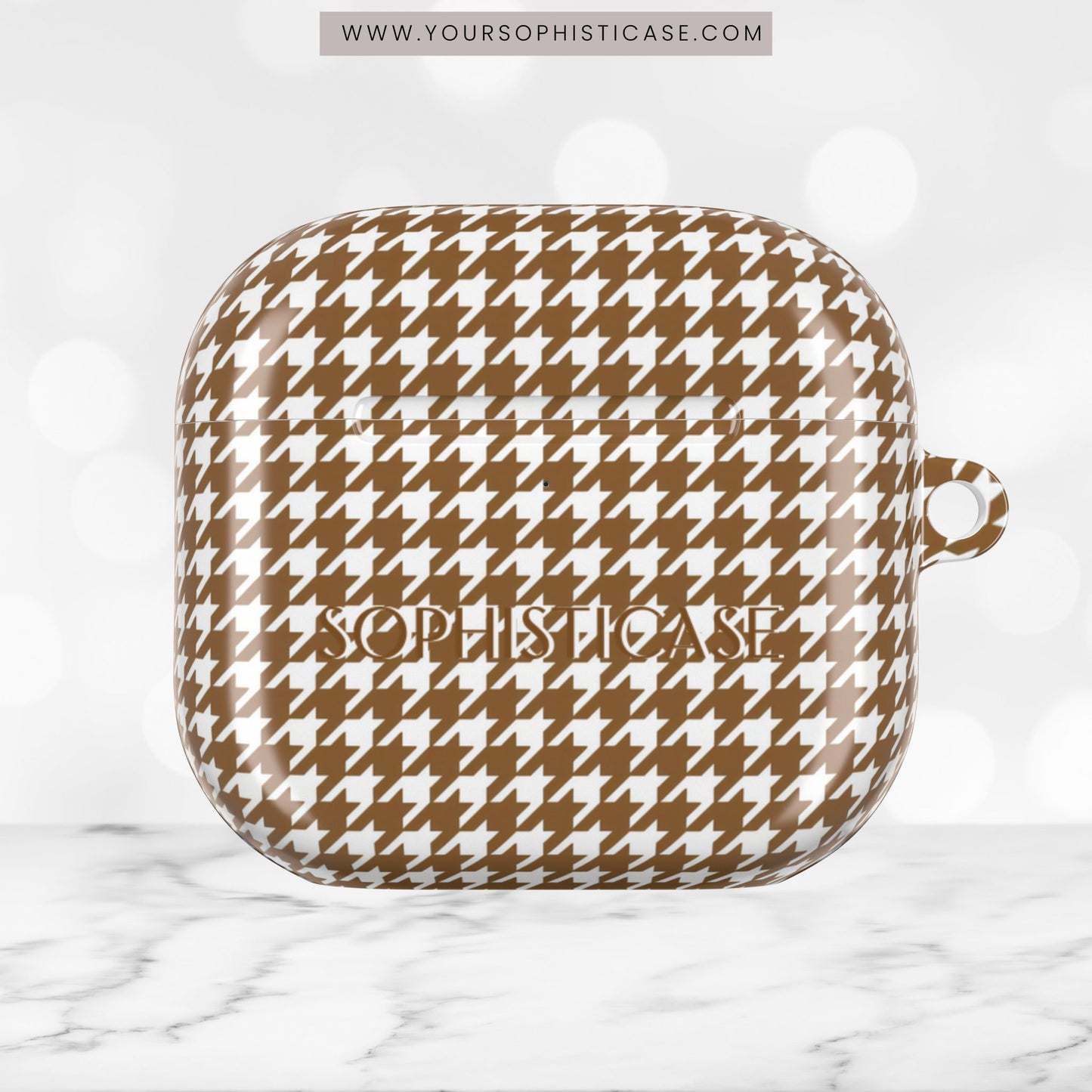 AirPod Cases - Houndstooth in Brown