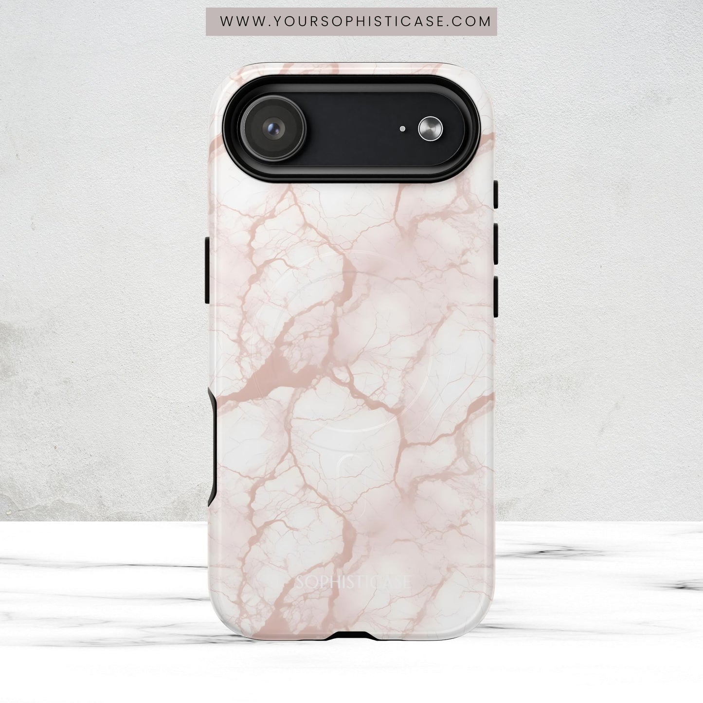 Marble Opulence in Neutral Beige - Magsafe Case