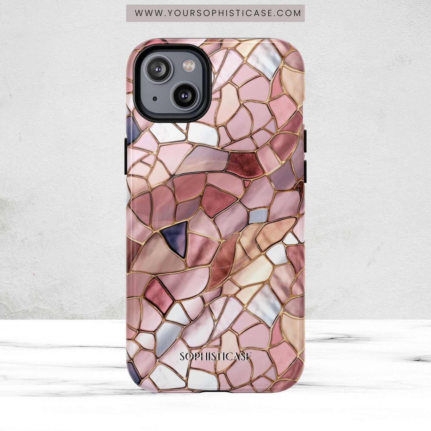 Rose' Runway in Pink Mosaic - Magsafe Case