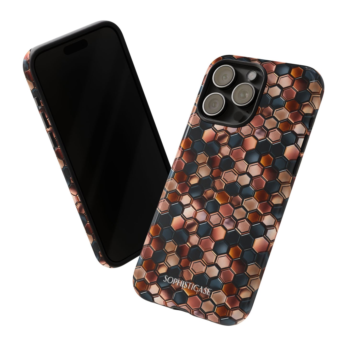 Rose' Runway in Honeycomb Mosaic - Tough Phone Case