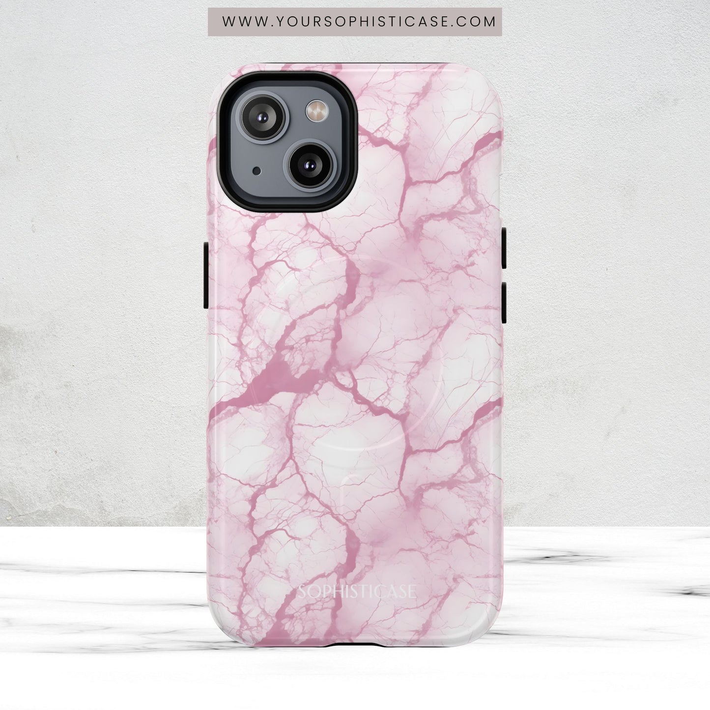 Marble Opulence in Pink - Magsafe Case