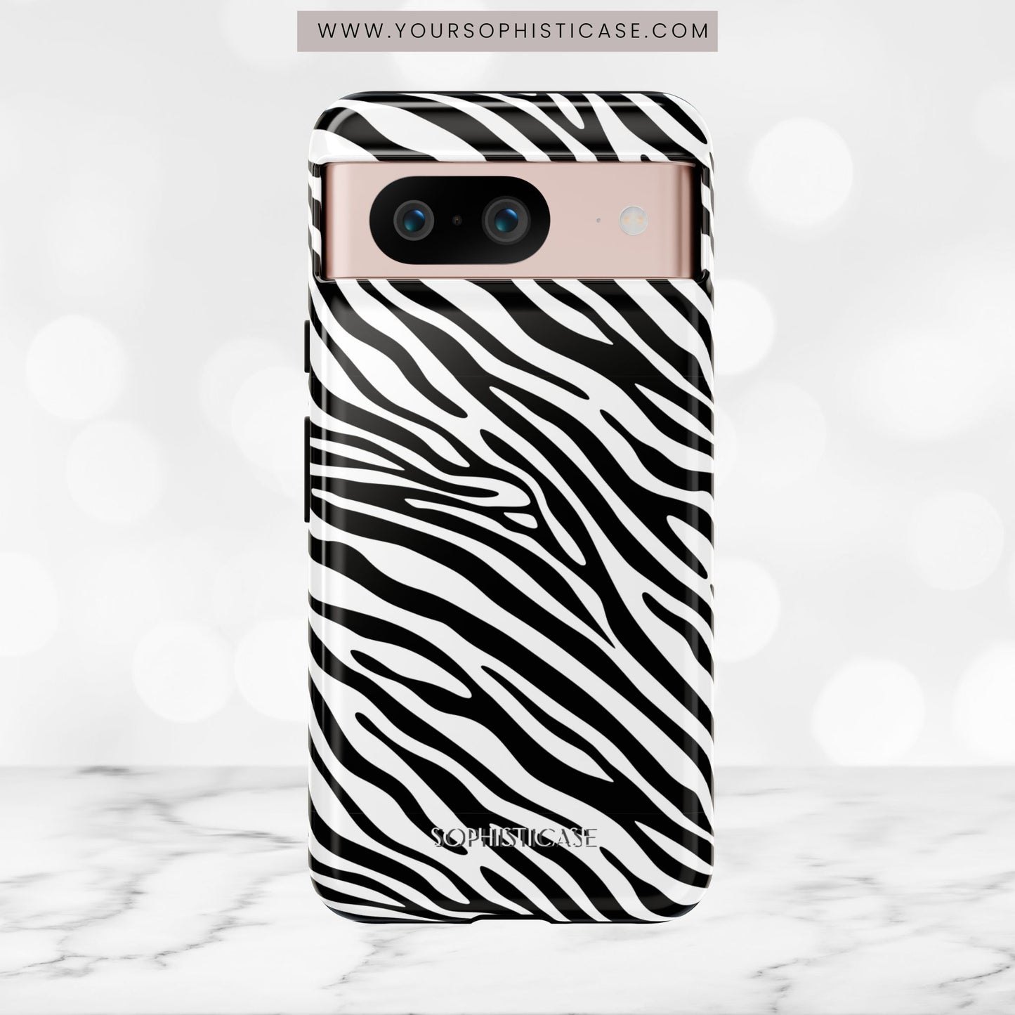 Dark Thoughts in Urban Zebra - Tough Phone Case