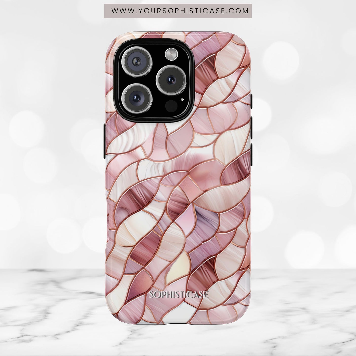 Rose' Runway in Sweet Mosaic - Tough Phone Case
