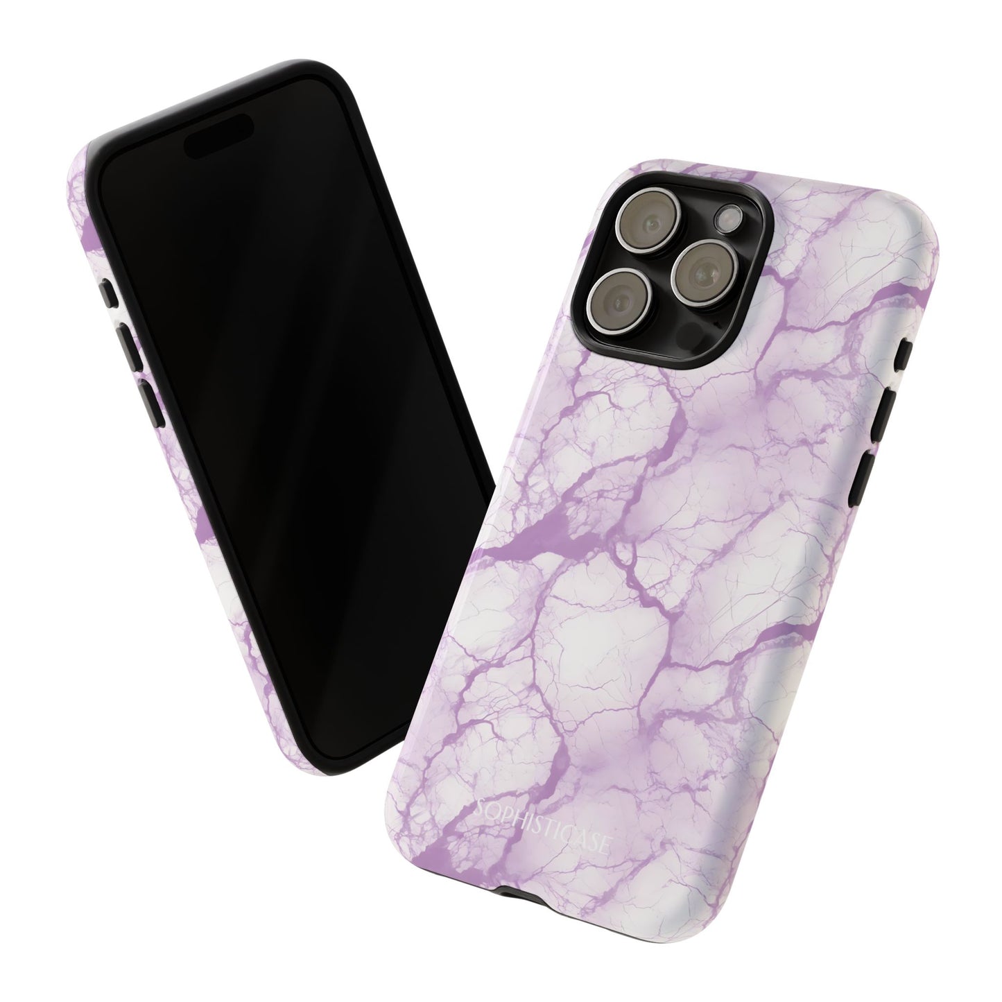 Marble Opulence in Purple - iPhone Case