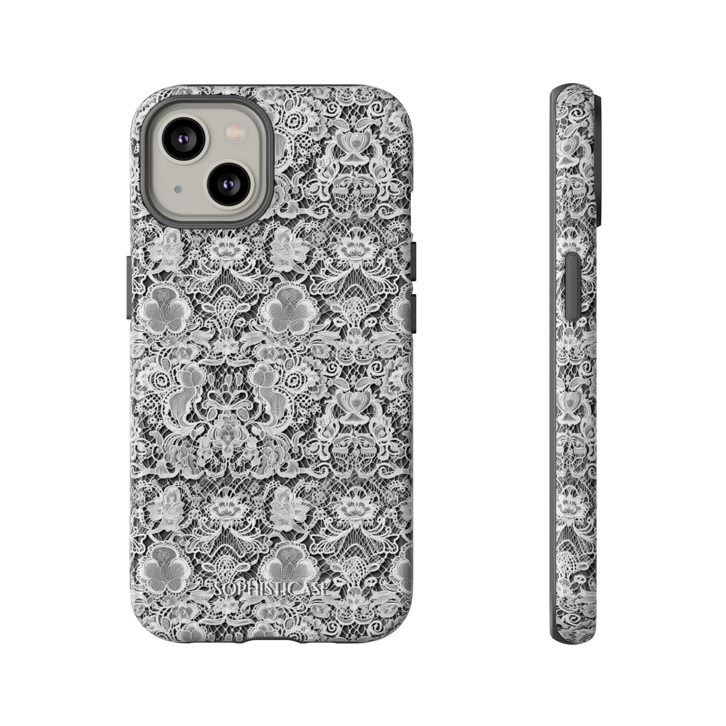 Luxe Lace in Black - iPhone Case
