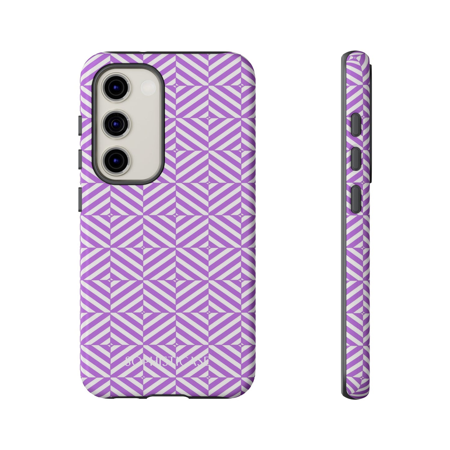 Illusions in Purple - Protective Phone Case for Samsung Galaxy
