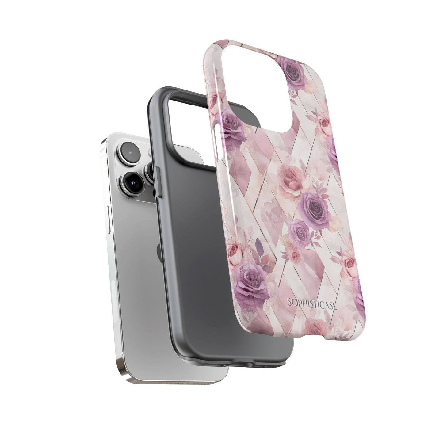 Royal Floral in Mauve Rose - Tough Phone Case