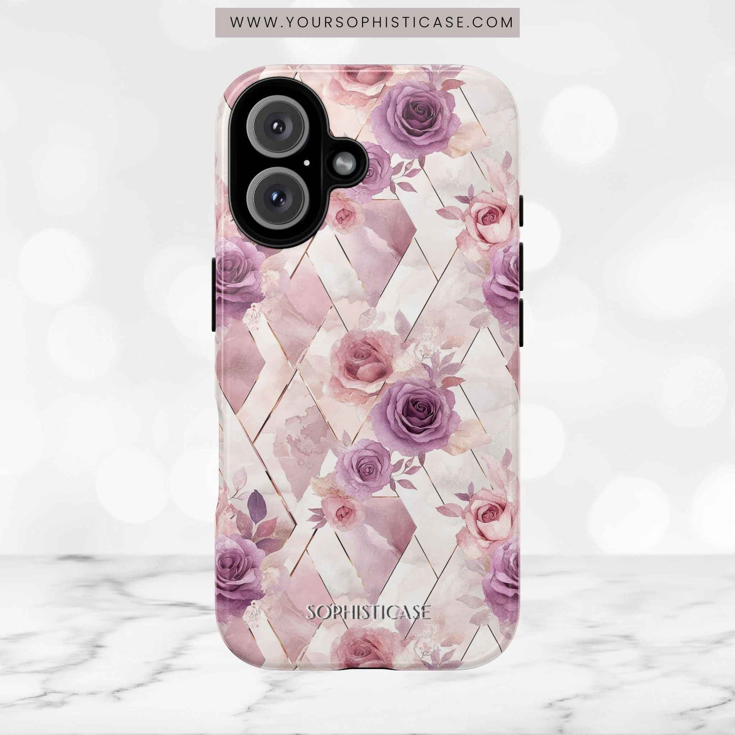 Royal Floral in Mauve Rose - Tough Phone Case