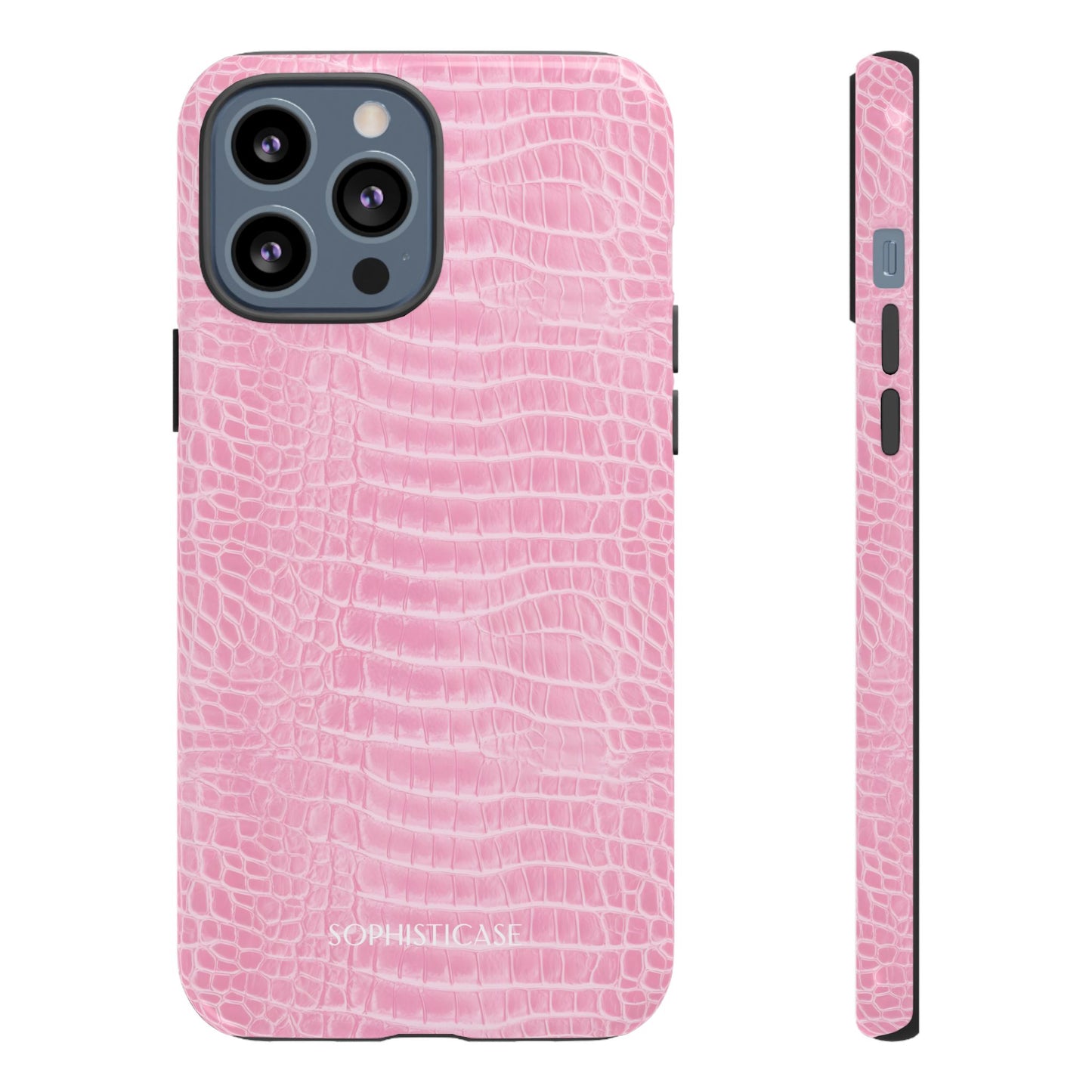 Luxe Leather in Pink - iPhone Case