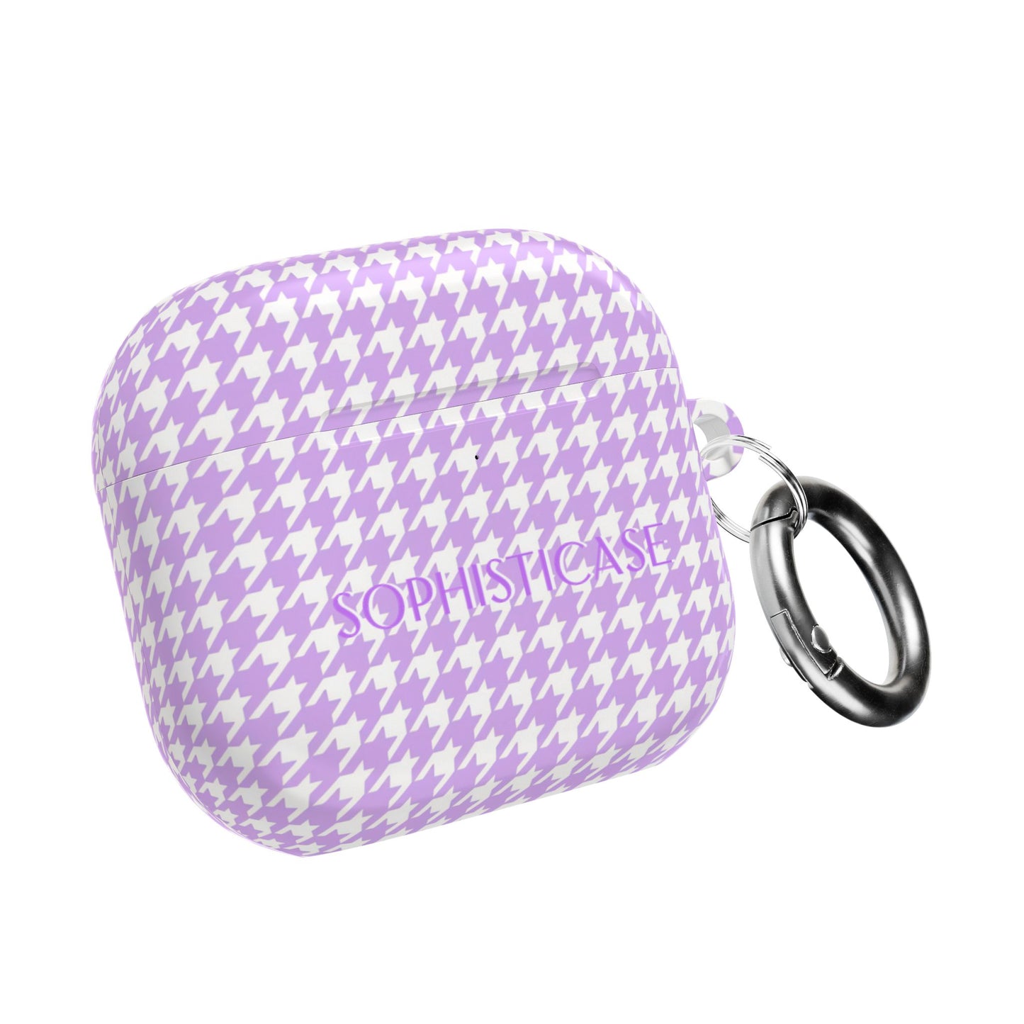 AirPod Cases - Houndstooth in Pastel Purple