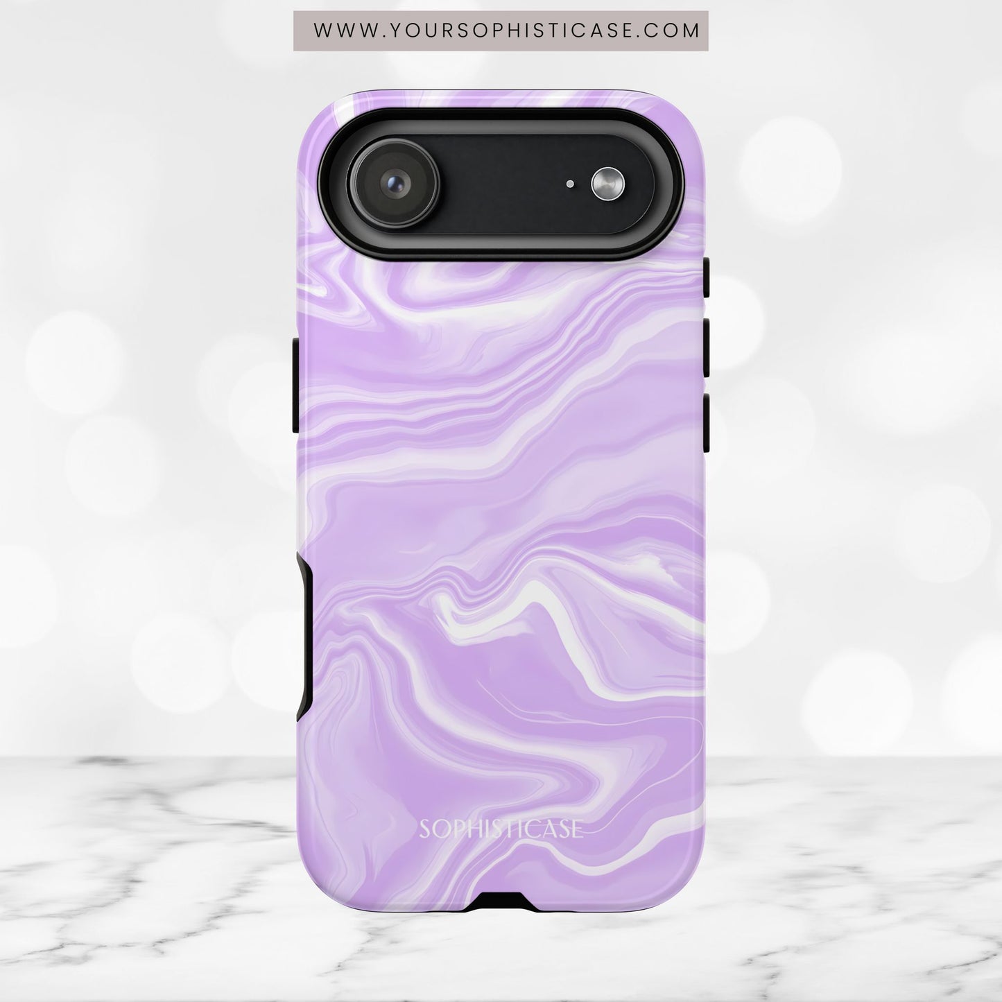 Liquid Dreams in Light Purple - iPhone Case