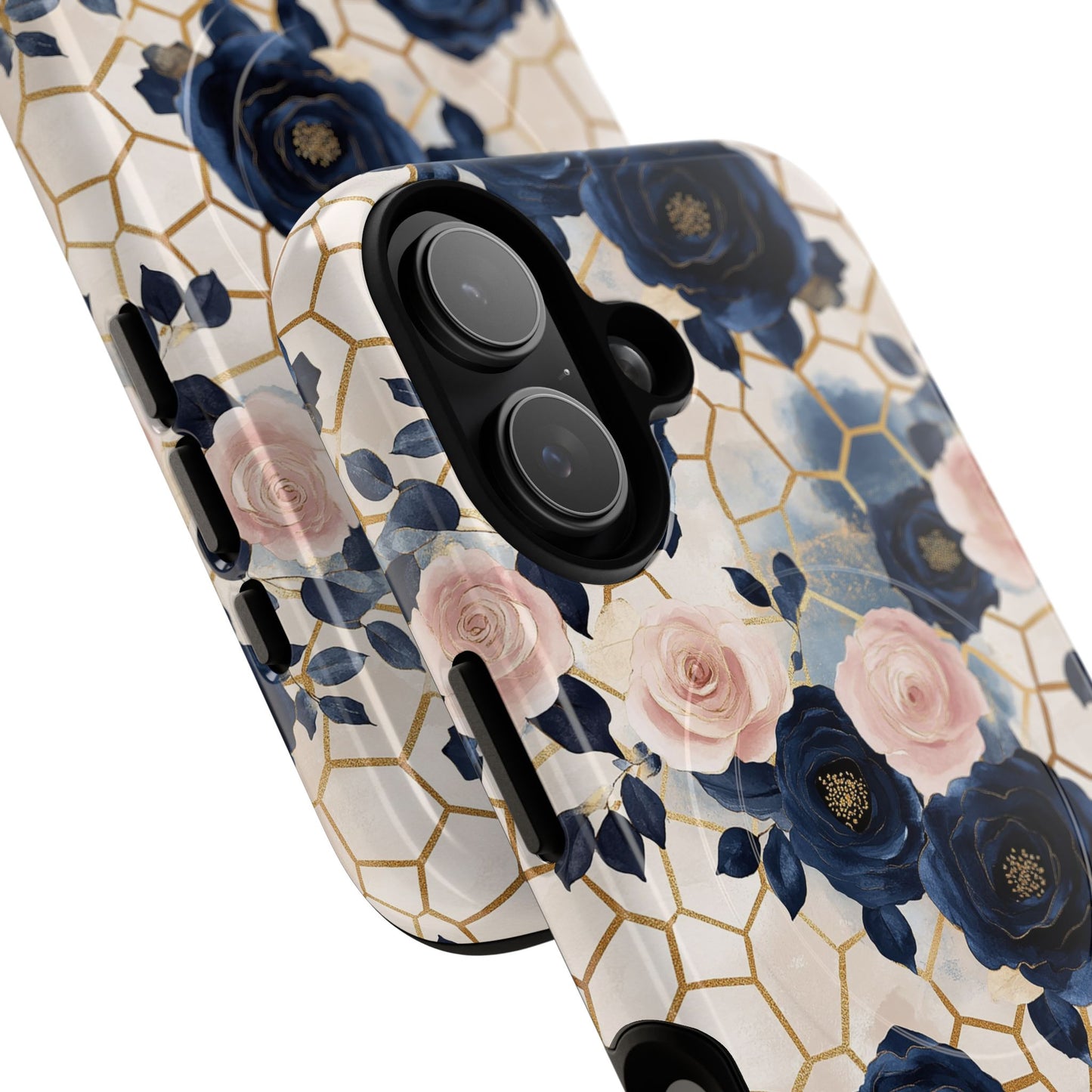 Royal Floral in Navy Hive - iPhone Magsafe Case