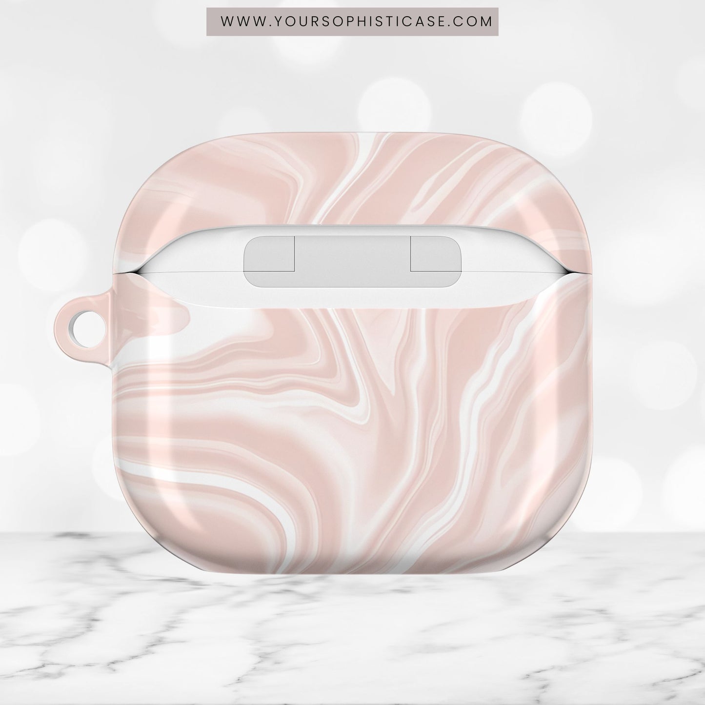 AirPod Cases - Liquid Dreams in Neutral Beige