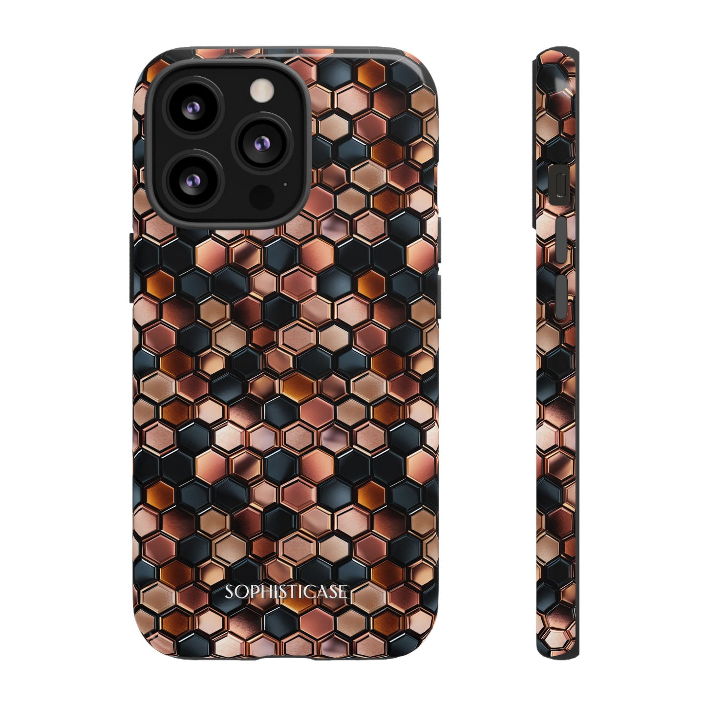 Rose' Runway in Honeycomb Mosaic - Tough Phone Case