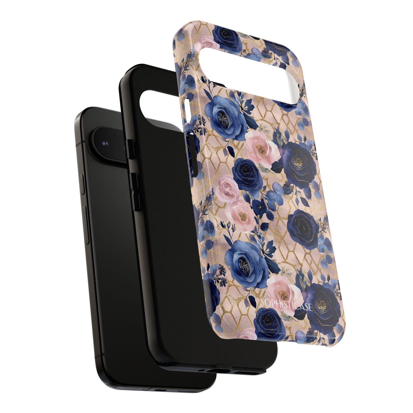Royal Floral in Navy Blush - Tough Phone Case