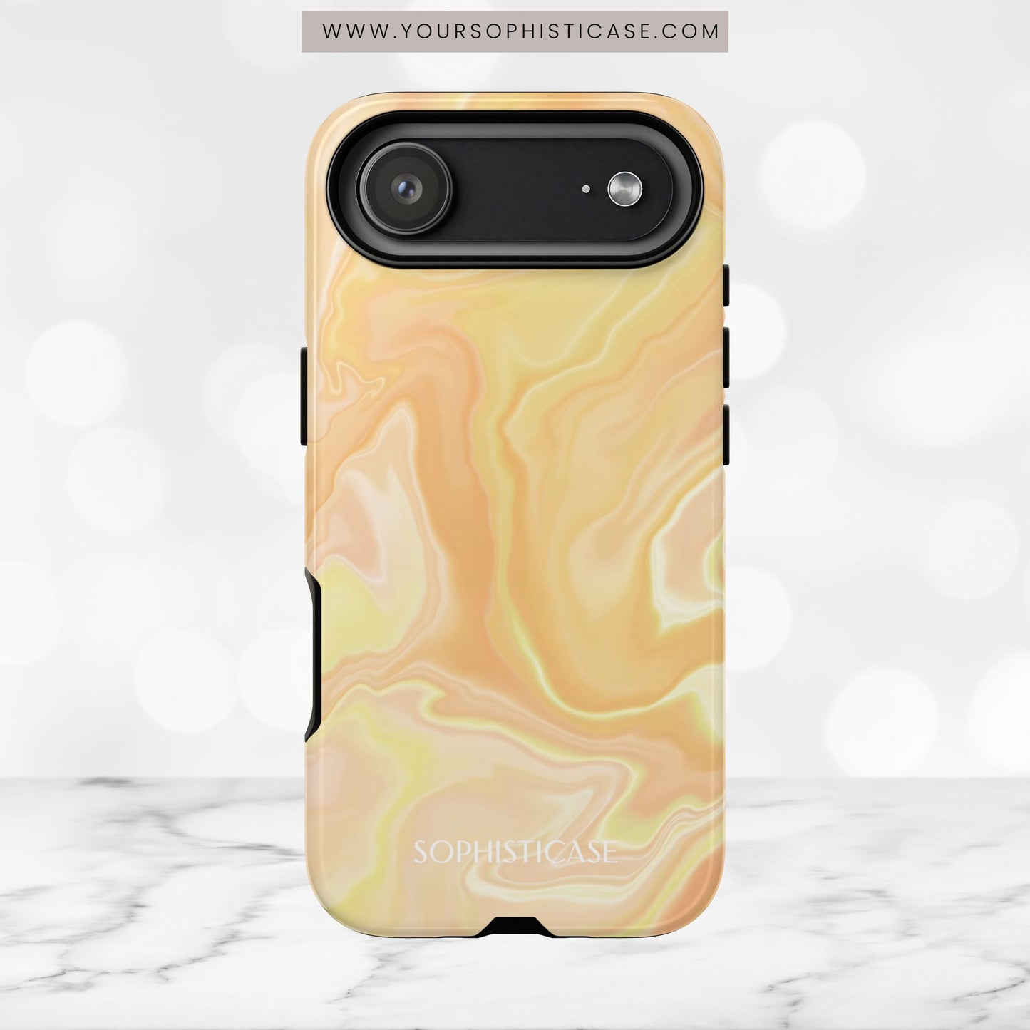 Liquid Magic in Yellow Haze - iPhone Case