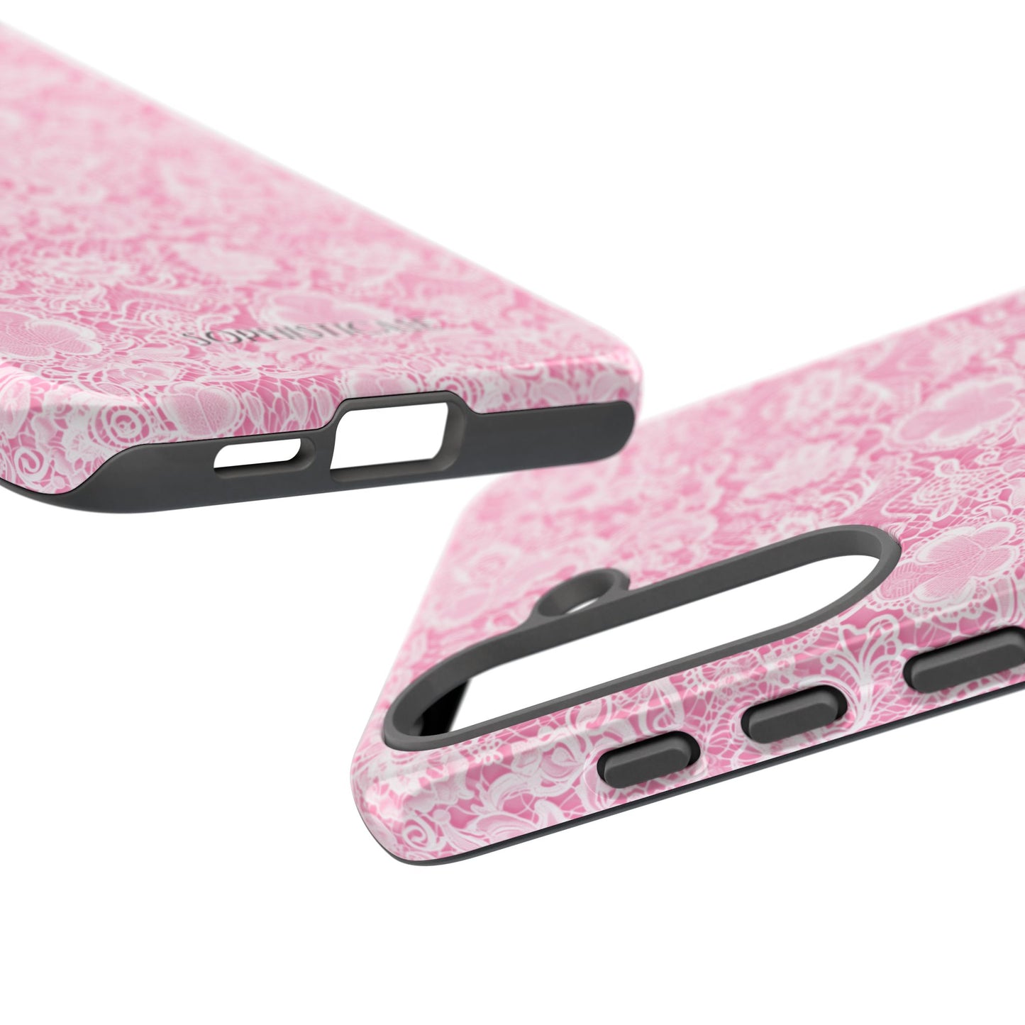 Luxe Lace in Pink - Tough Phone Case