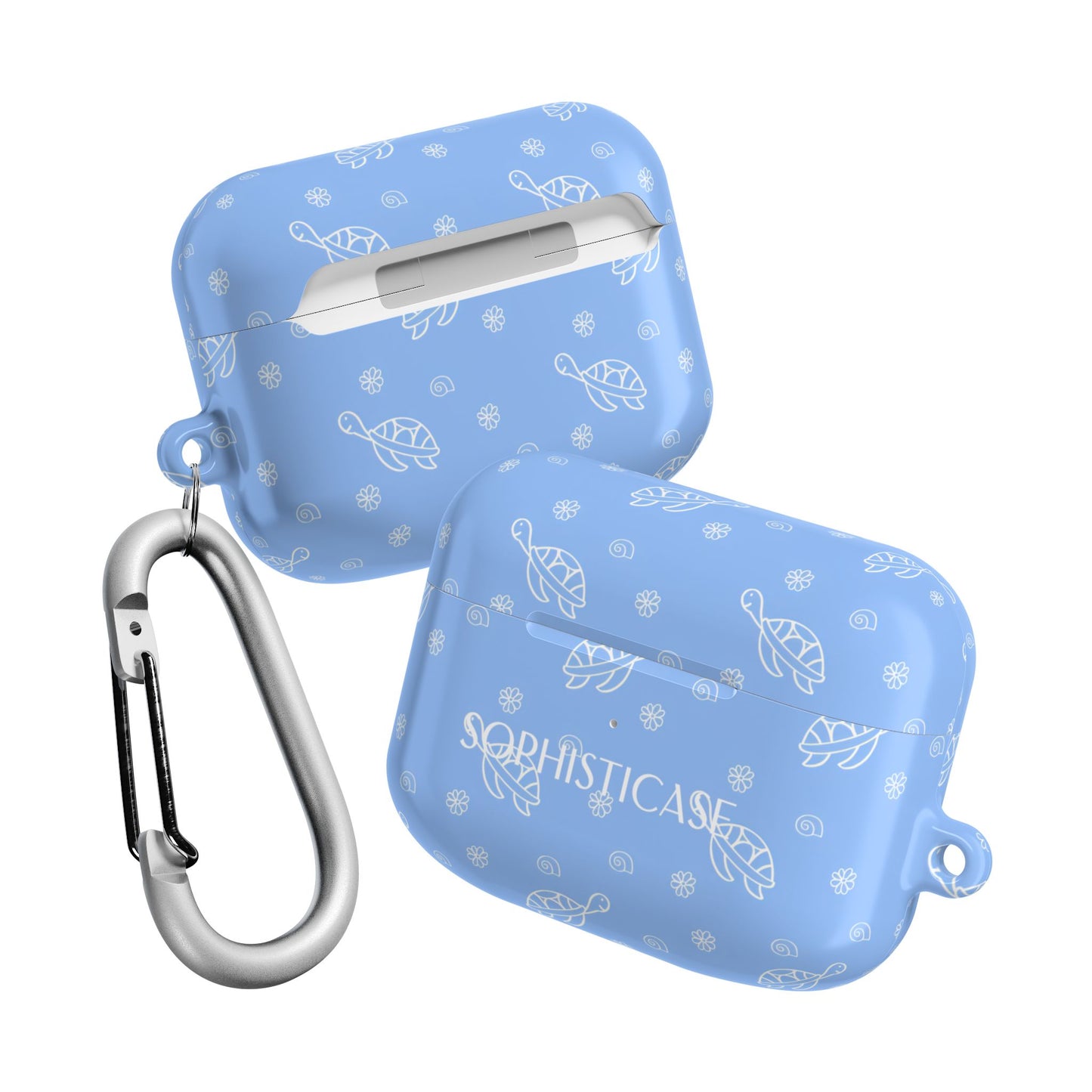AirPod Cases - Turtle Island in Blue