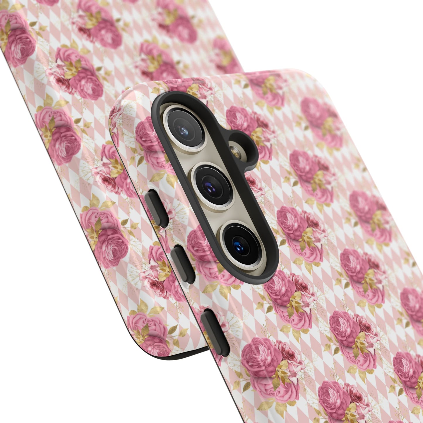 Rose Diamond Romance in Sienna - Tough Phone Case