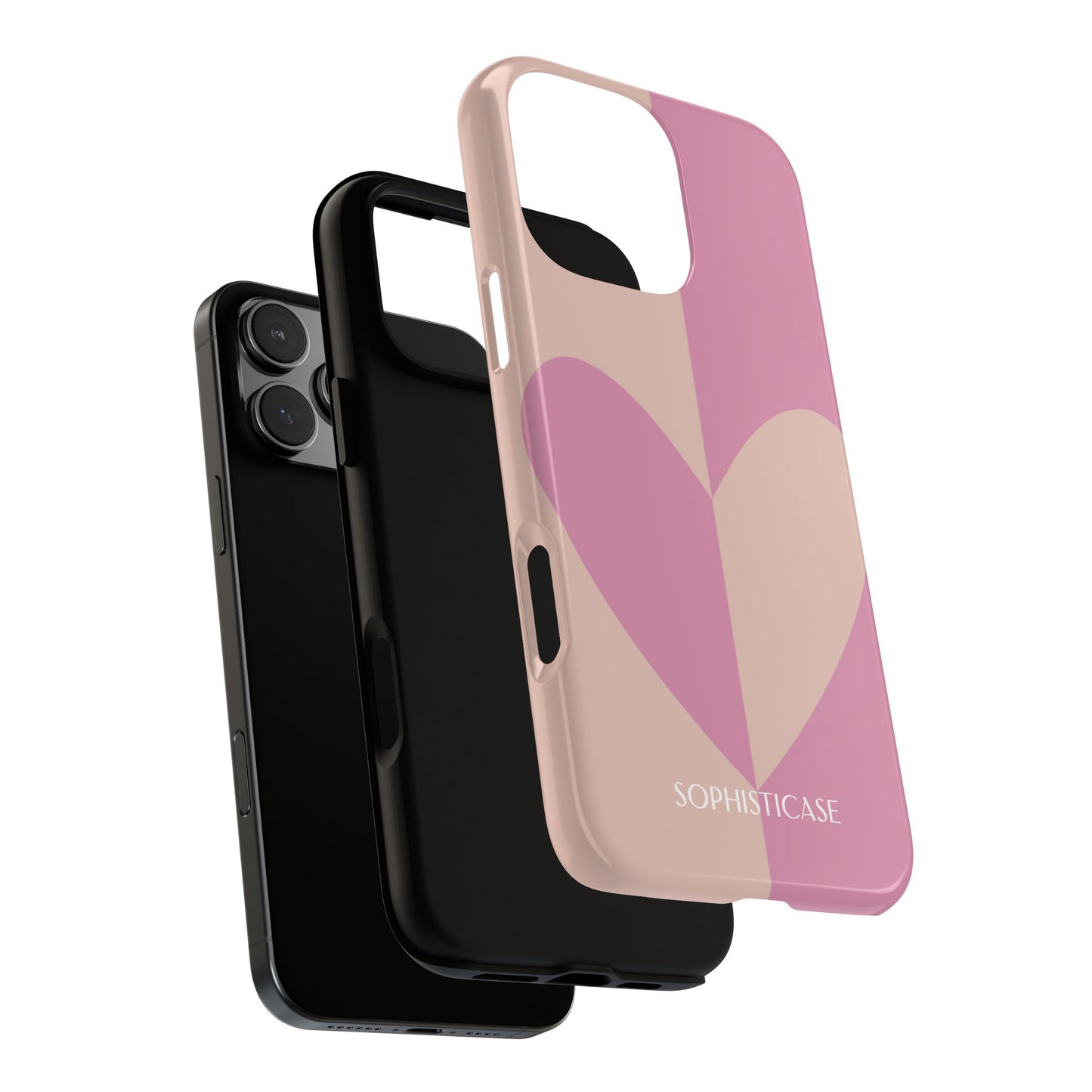 Be Mine in Pink and Brown - iPhone Case