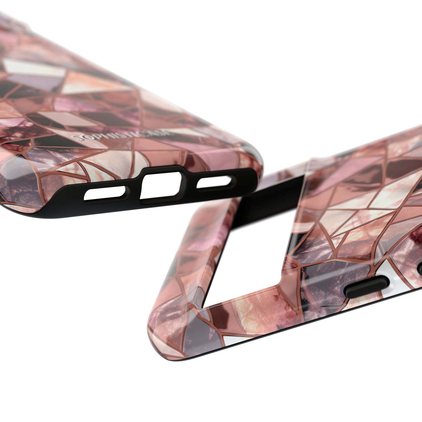 Rose' Runway in Merlot Mosaic - Tough Phone Case