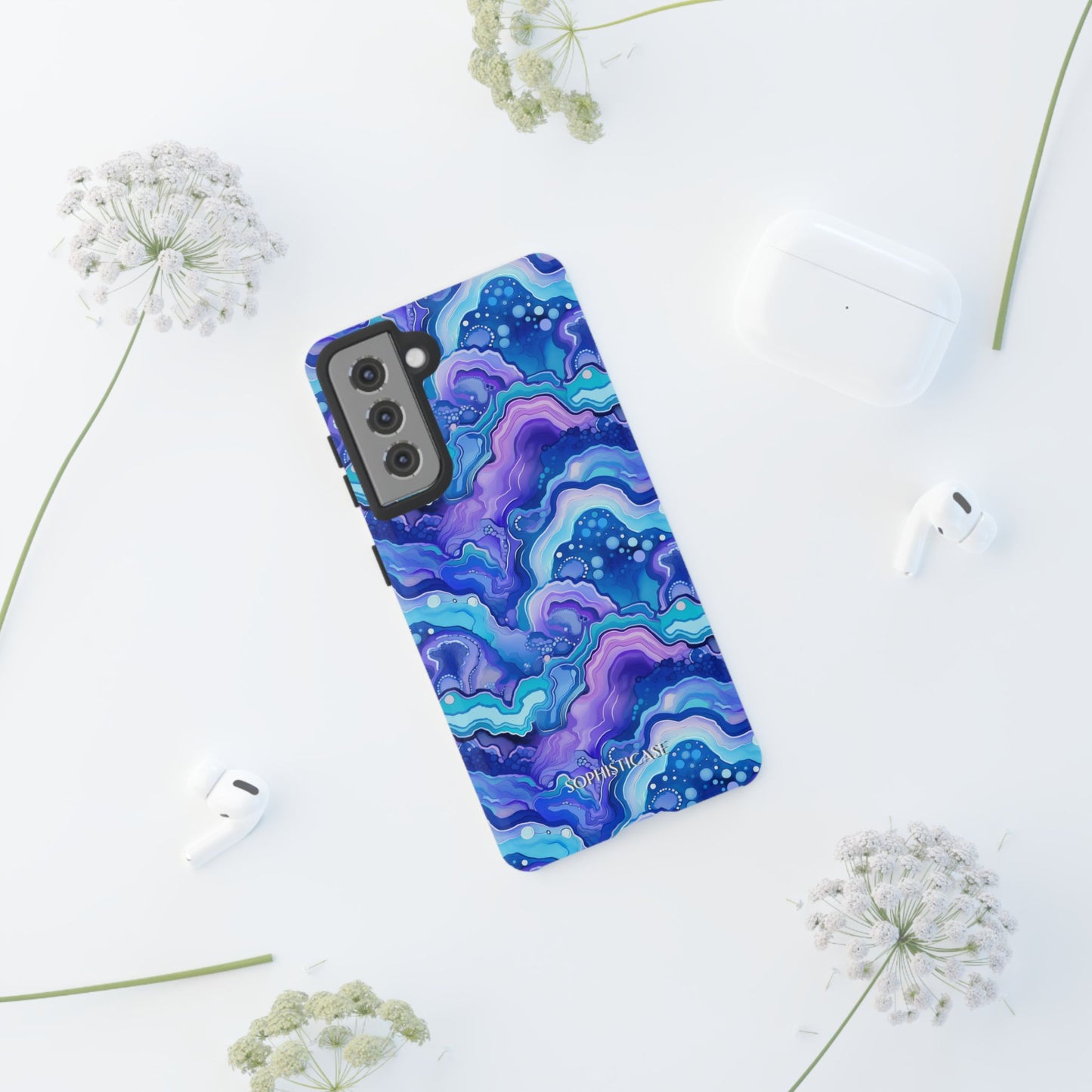 Nightstone in Lapis Wave - Tough Phone Case