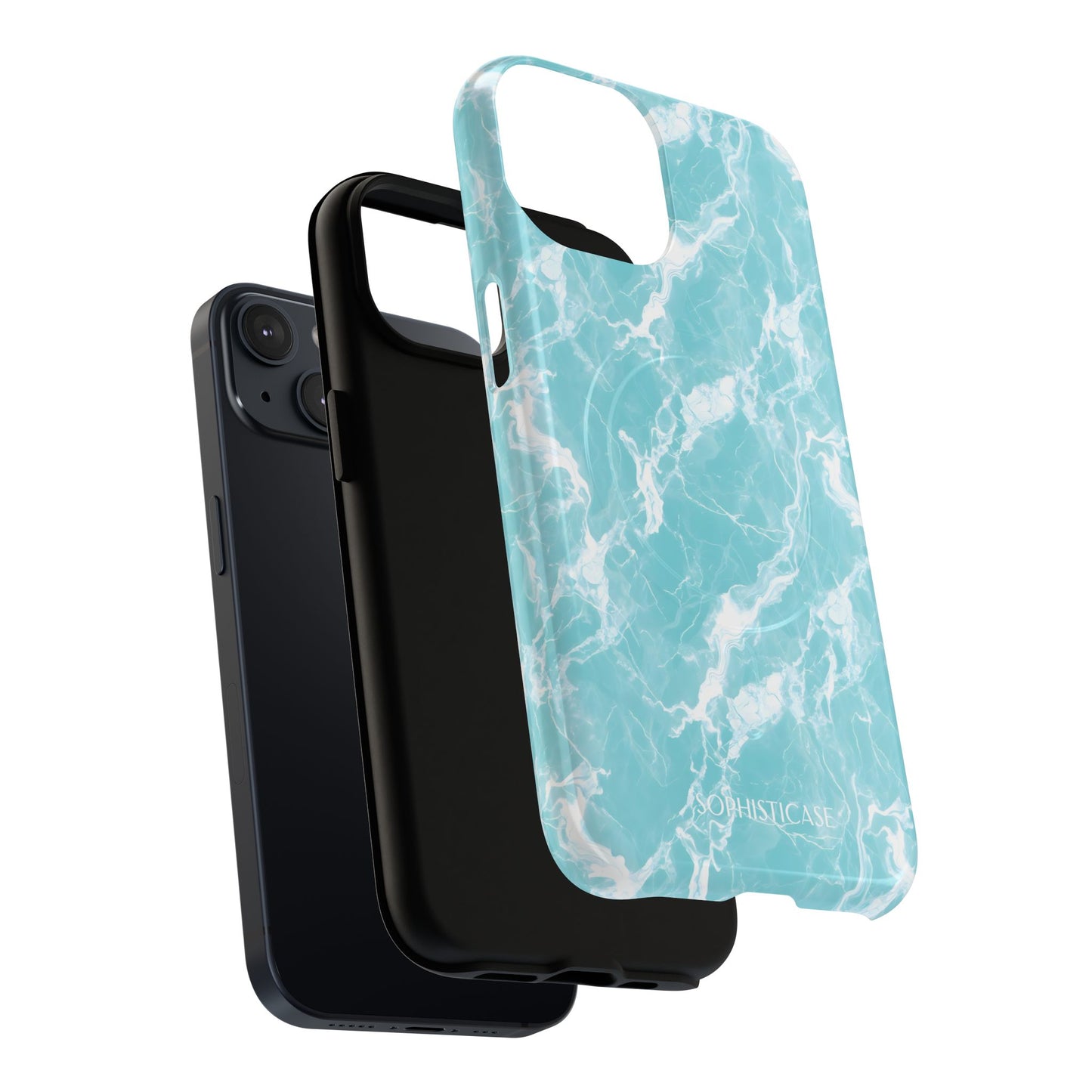 Marble Crush in Aqua - Magsafe Case