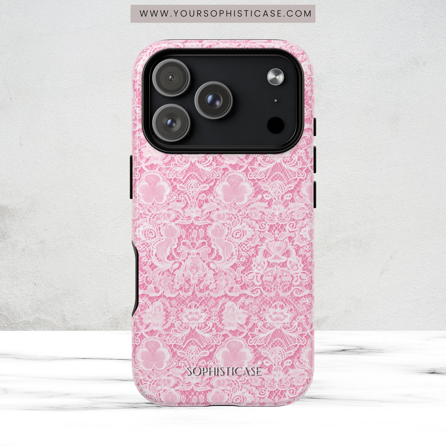 Luxe Lace in Pink - Magsafe Case