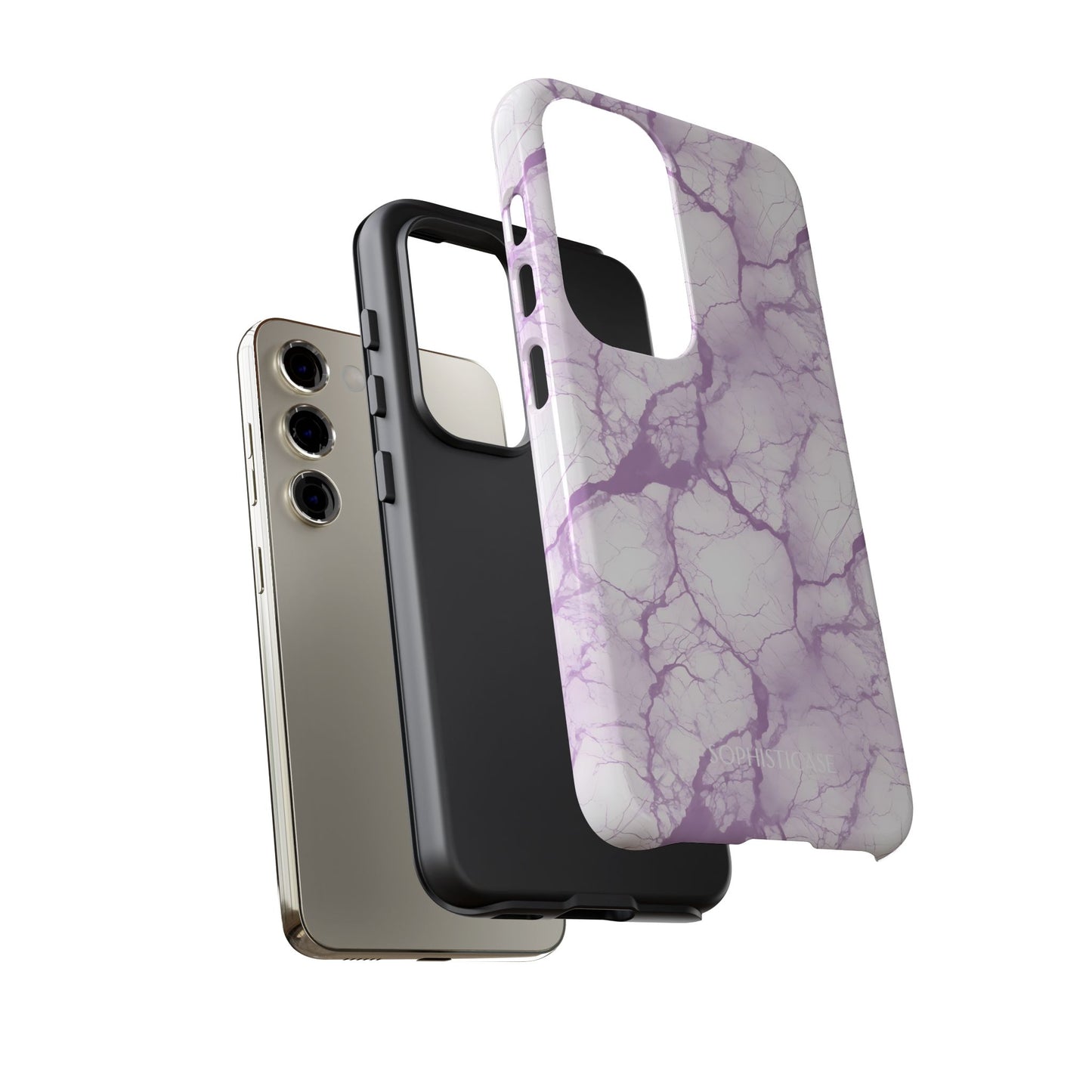 Marble Opulence in Purple - Tough Phone Case