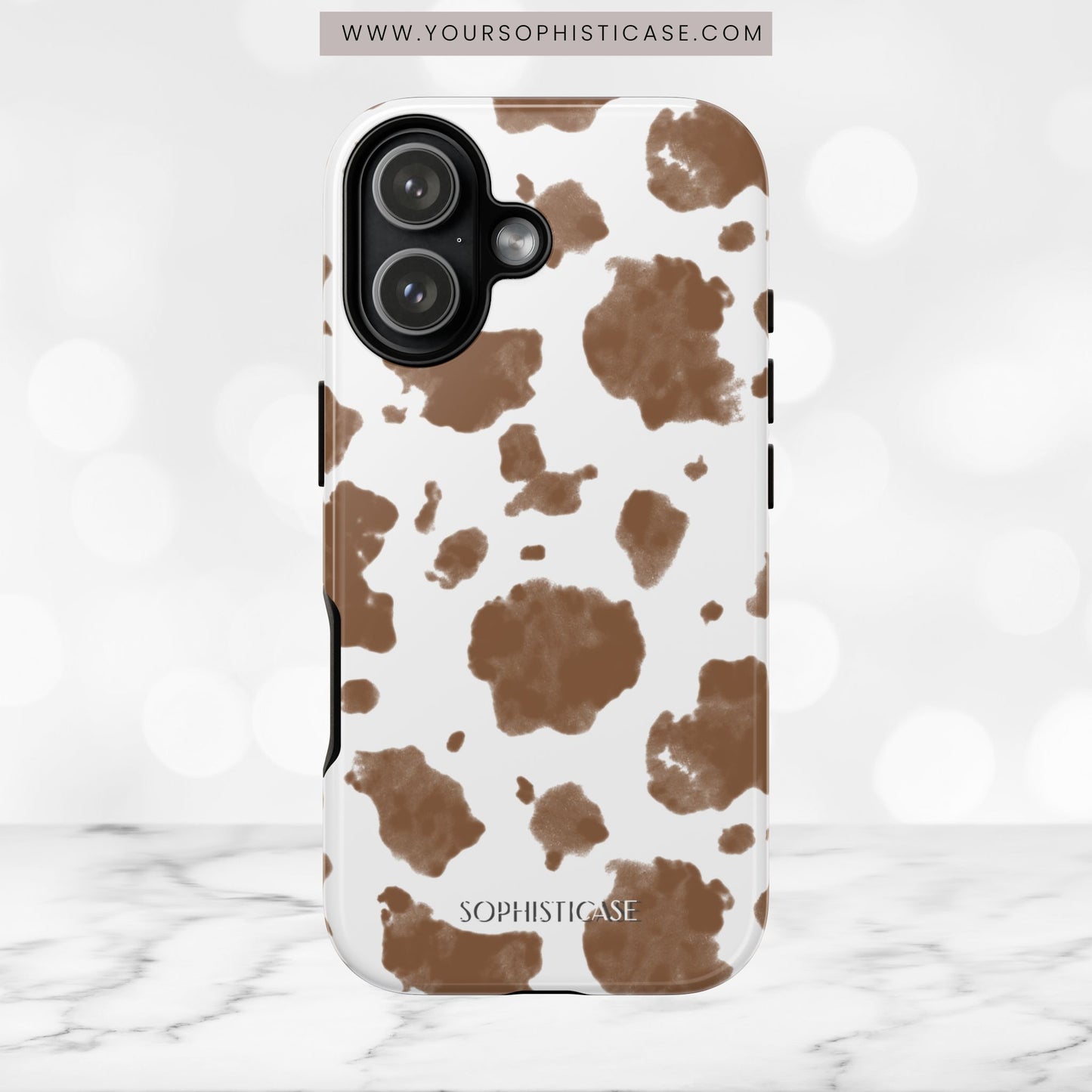 Holy Cow in Brown - iPhone Case