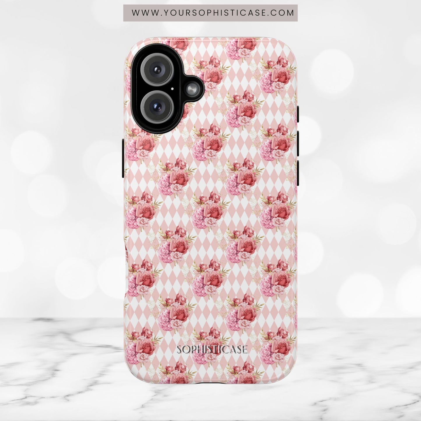Rose Diamond Romance in Juliette - iPhone Case