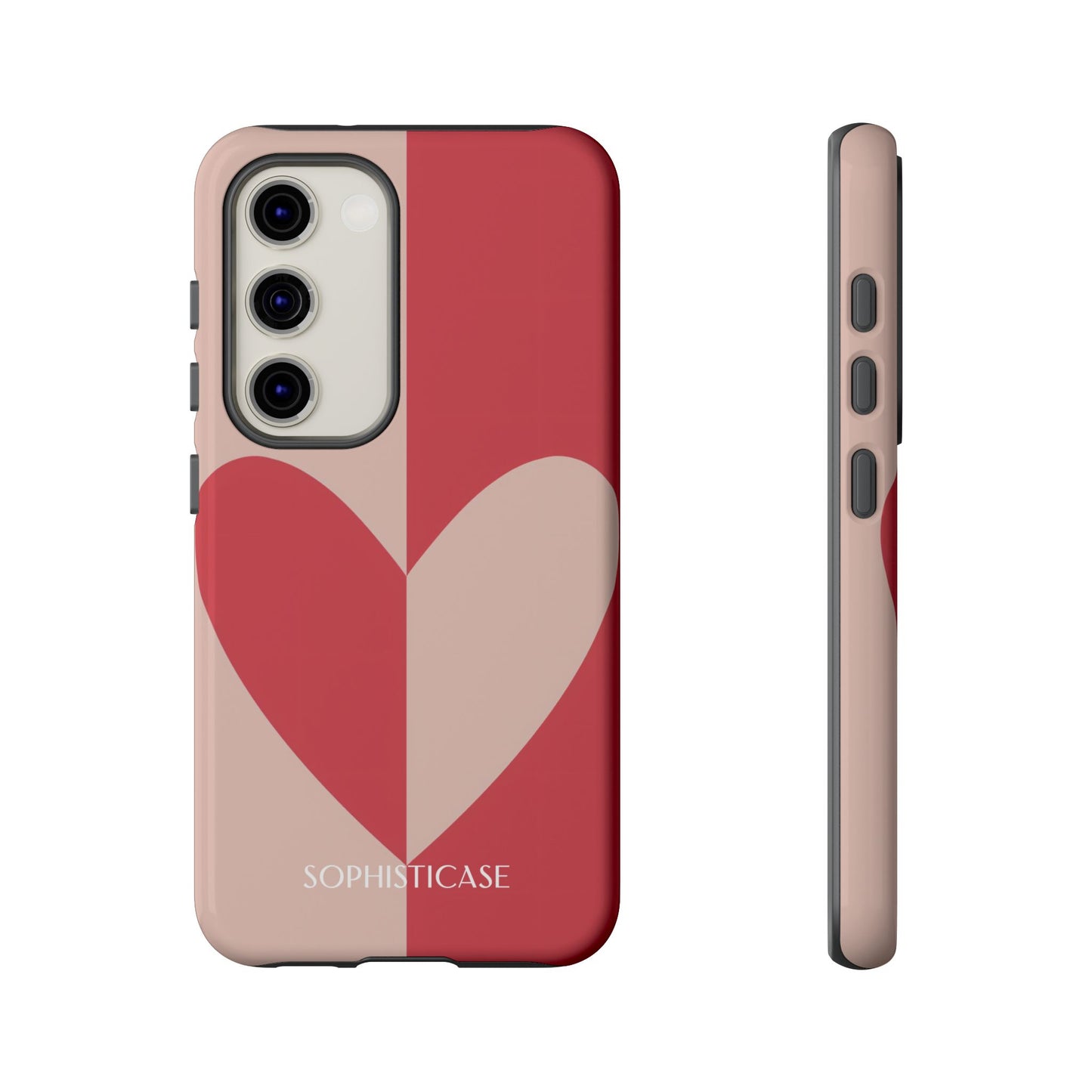Be Mine in Red and Brown - Protective Phone Case for Samsung Galaxy - Sophisticase