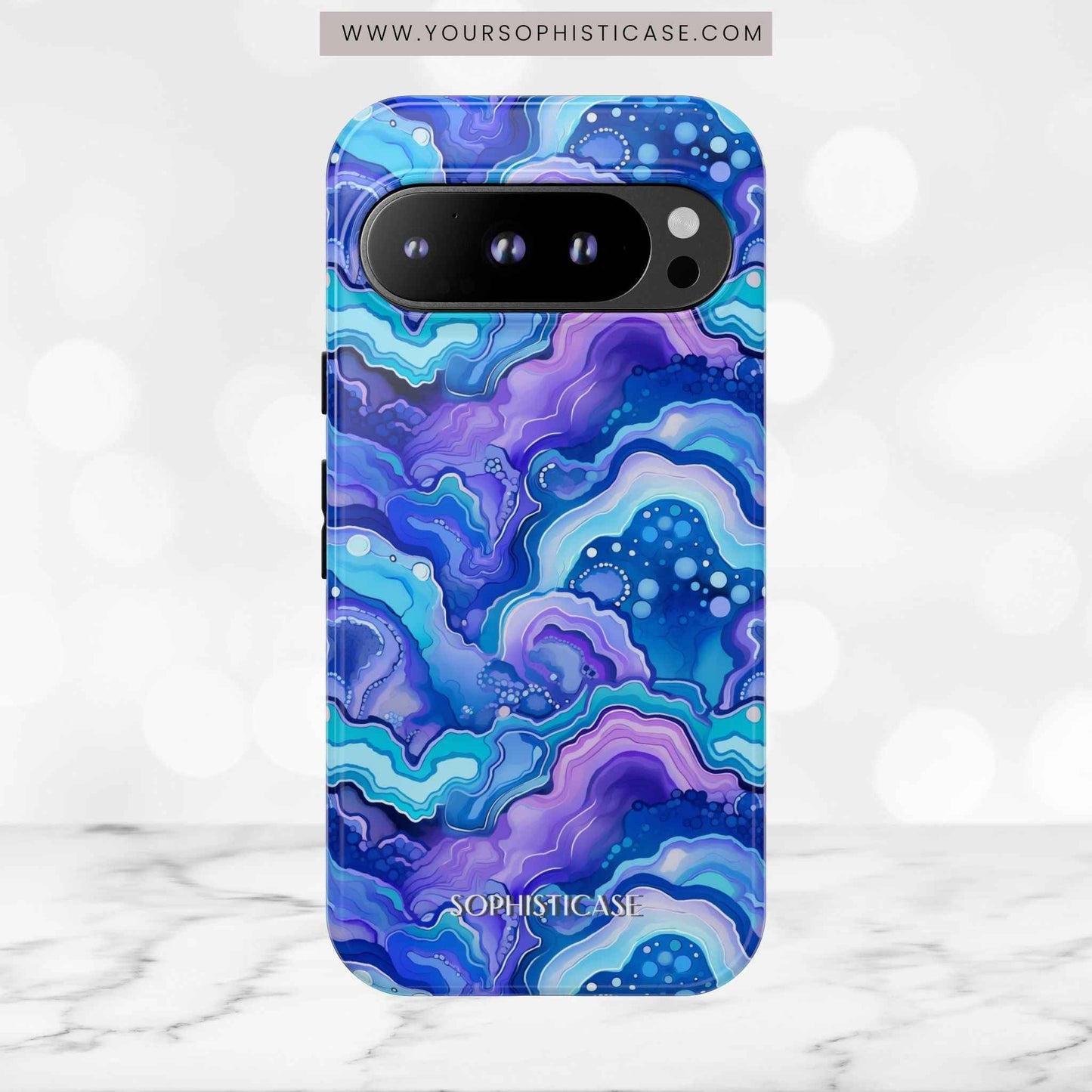 Nightstone in Lapis Wave - Tough Phone Case