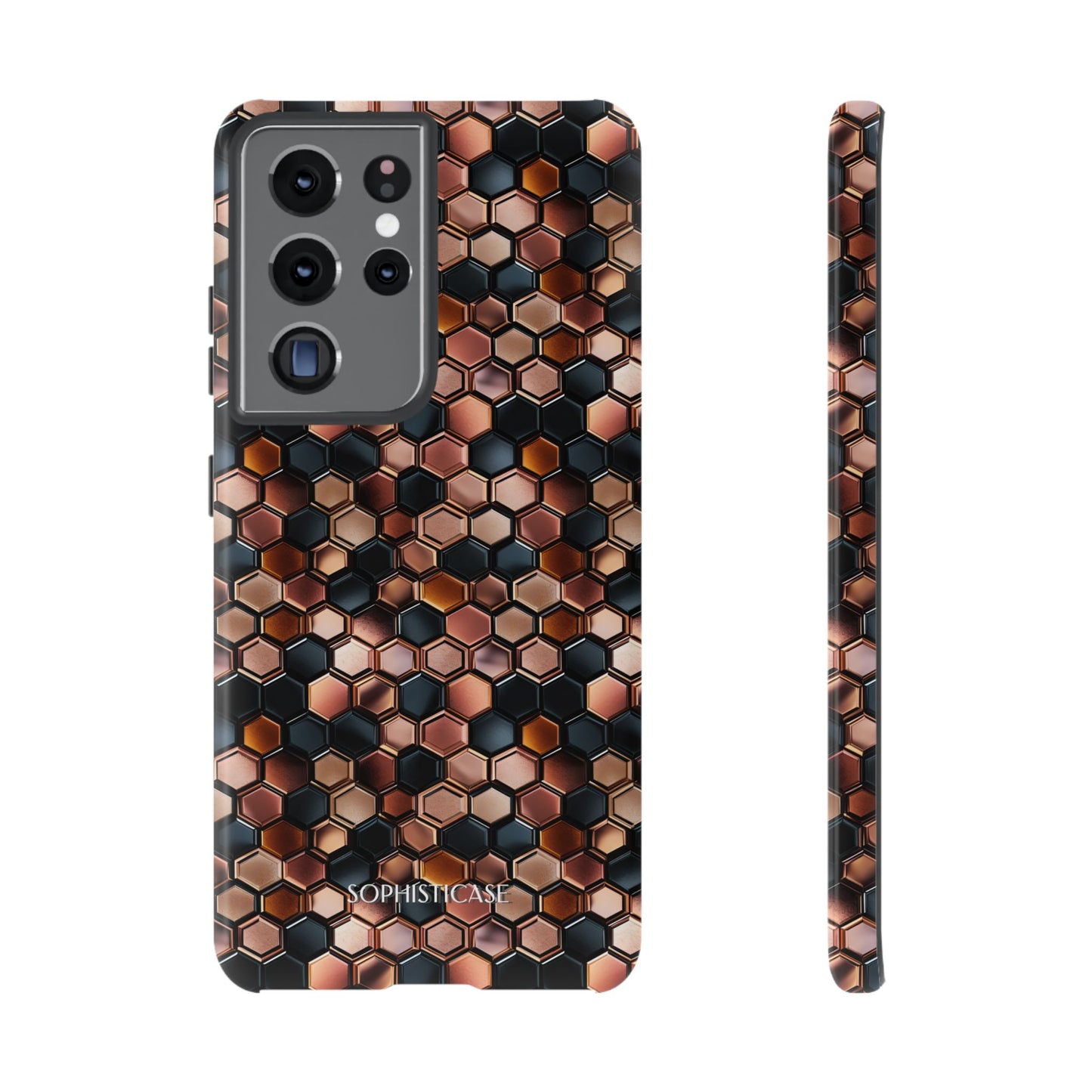 Rose' Runway in Honeycomb Mosaic - Tough Phone Case