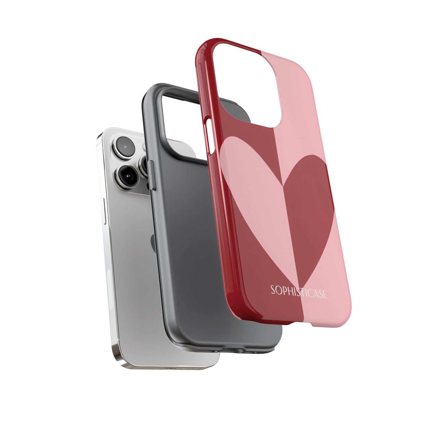Be Mine in Red and Pink - iPhone Case