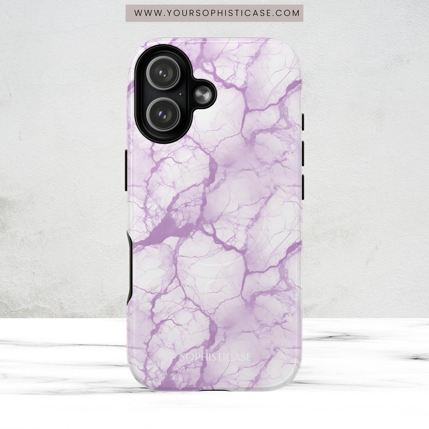 Marble Opulence in Purple - Magsafe Case