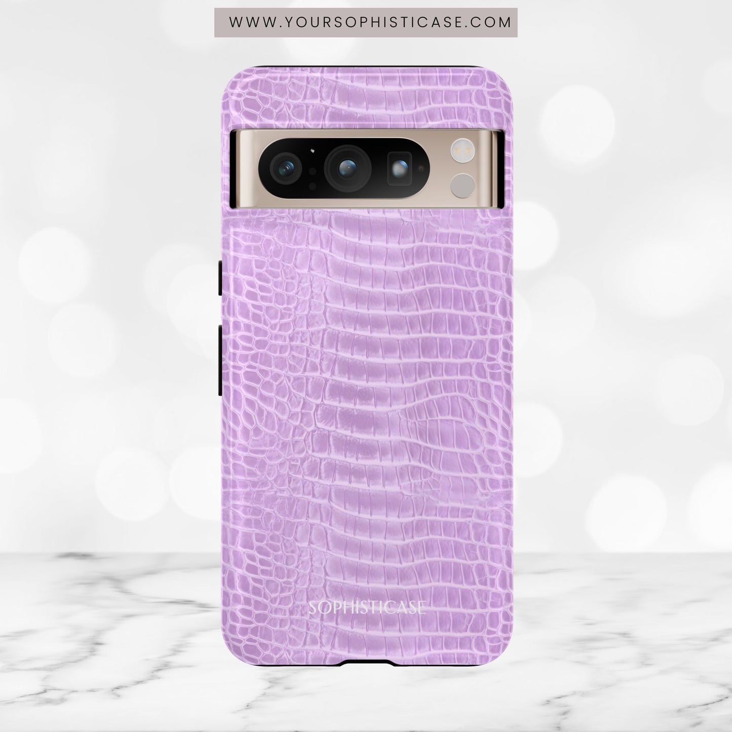 Luxe Leather in Purple - Tough Phone Case