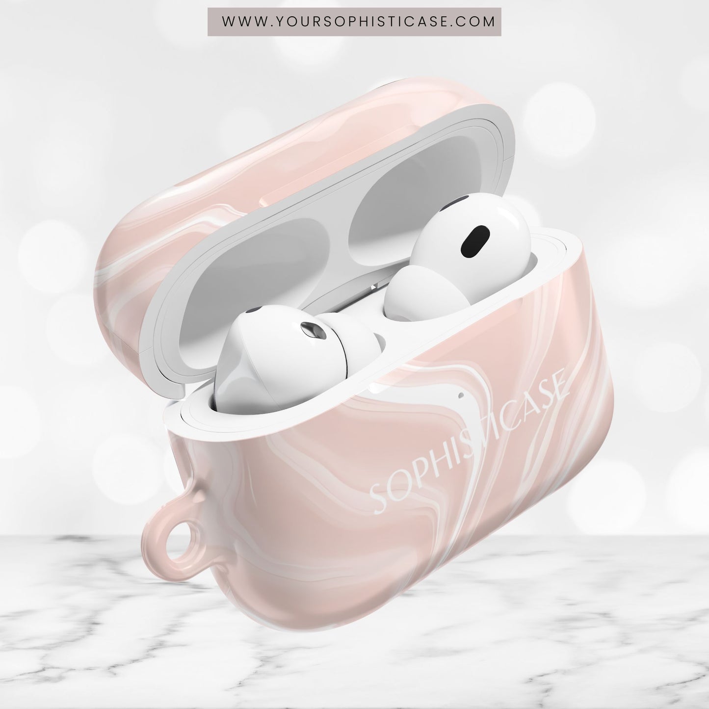AirPod Cases - Liquid Dreams in Neutral Beige