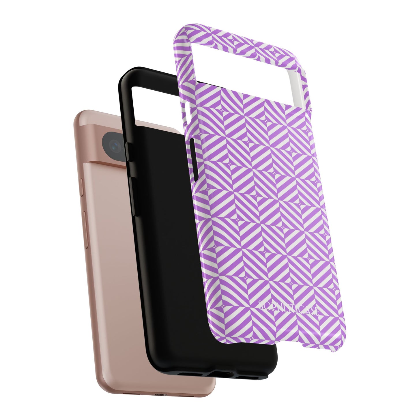 Illusions in Purple - Protective Phone Case for Google Pixel